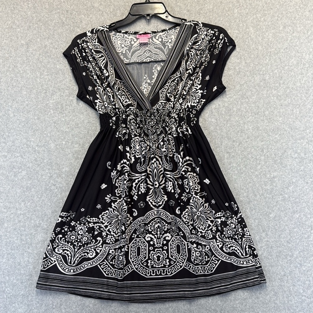 Black and White Patterned Dress